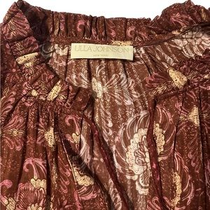 Newly worn Ulla Johnson flutter sleeve blouse